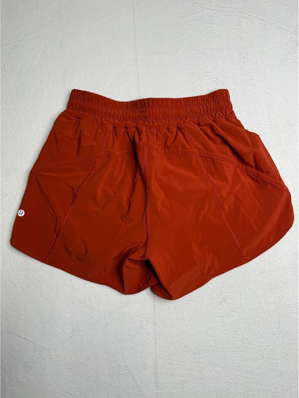 lululemon Tracker Short V SeaWheeze Florid Orange Size 8 4" Running